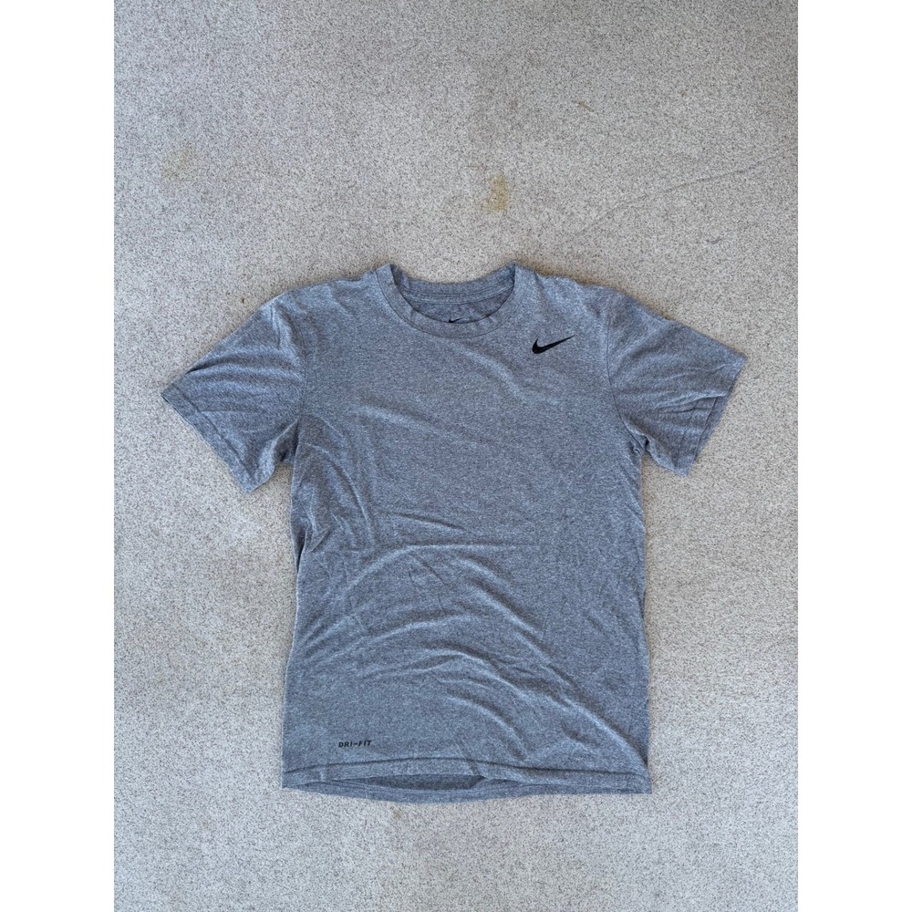 Nike Dri-FIT Mens Small T-Shirt - Grey Performance Short Sleeve